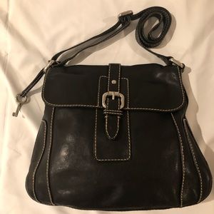 Black Fossil Crossbody